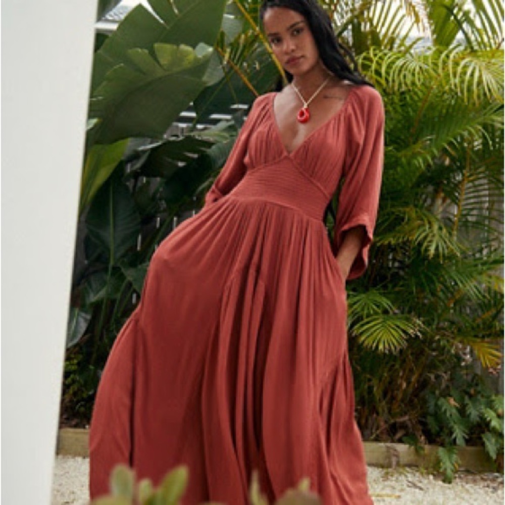 Free People Dixie Maxi in Auburn Size XS